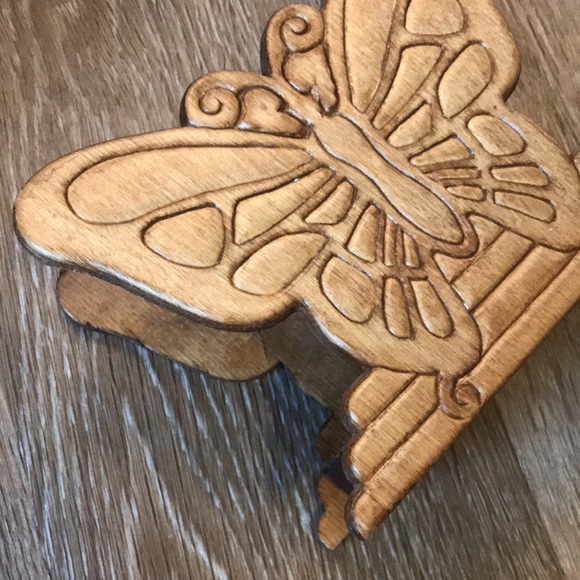 Accents Vintage Wooden Butterfly Napkin Holder Stand Poshmark
